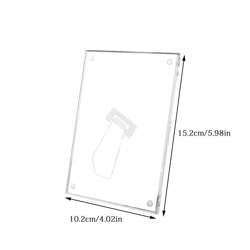 Akryl Fotoramme Fotoramme Utstilling Bilderamme Magnetisk Brakett Fotoramme Stativ