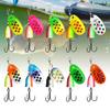 10 Piezas Señuelos Metálicos Duros Set de Cucharillas Spinner para Trucha con Anzuelo Triple 5/6/8/9/11g Señuelo de Pesca Spinnerbait Equipo de Pesca