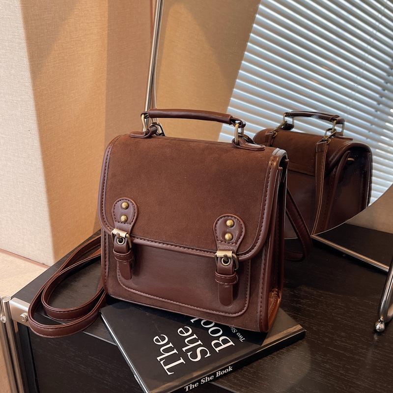 Niche Design Matte Double Shoulder Small Backpack Women's New High-end Multi-functional Single Shoulder Messenger Bag