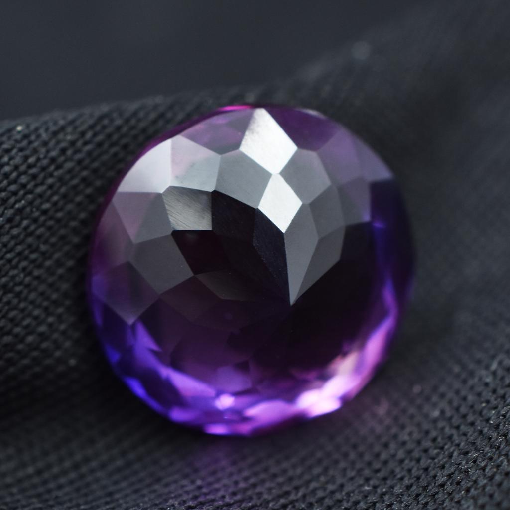 Natural Purple Tanzanite Loose Gemstone 9.84 ct Round Cut for Jewelry Making and Gem Collections