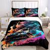 3pcs Car Smoke 1Cover + 2Pillowcases, PillowInserts NotIncluded, Machine Washable, All - Season Use, Suitable for Bedroom Guest Room89
