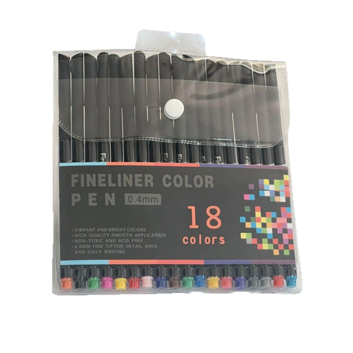 

Набор тонких линеров акварельных 0,4 мм игольчатых ручек для рисования и контурирования