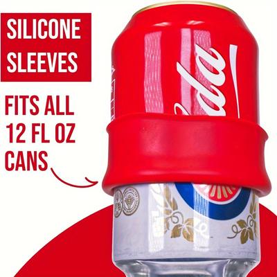 Copertura per lattina di Coca-Cola da 355 ml Copertura in silicone Sprite Copertura per tazza di birra nascosta Copertura per tazza in silicone con tappo a pressione