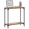 Artisan Oak Console Table Industrial Style 75 x 30.5 x 75 cm Particleboard
