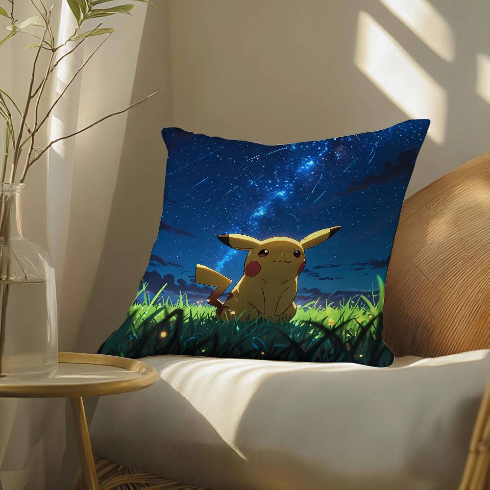 Pokemon Dragonite Anime Plush Pillow Cover Soft Short Plush Cushion Cover For Sofa Bedroom Living Room Home Decor Gift