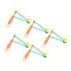 5pcs Hand Cranked Ball Toy Innovative Fun Classic Nostalgic Plastic Noisemaker  Balls for Bir