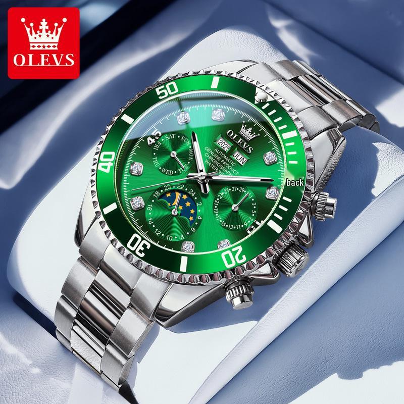 Oulisi 2025 Herren Submariner Leuchtend Wasserdicht Automatikuhr