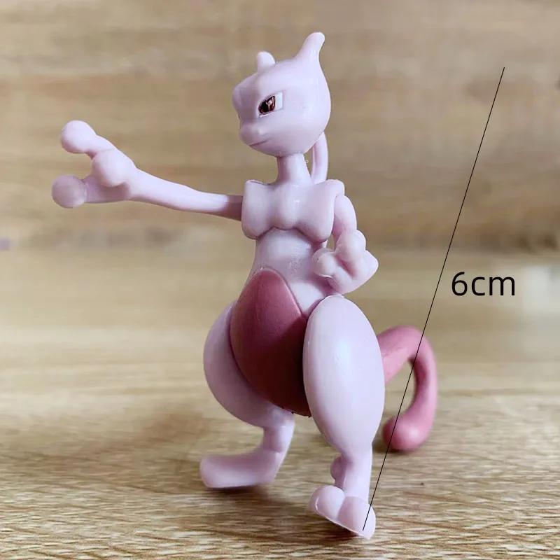 Tiny Figure Kids Birthday Gift Present Creative DIY Toys Playsetss Battle Monster Elf Scale Ratio Model Psyduck Piplup Mew Mewtwo Anime Decor