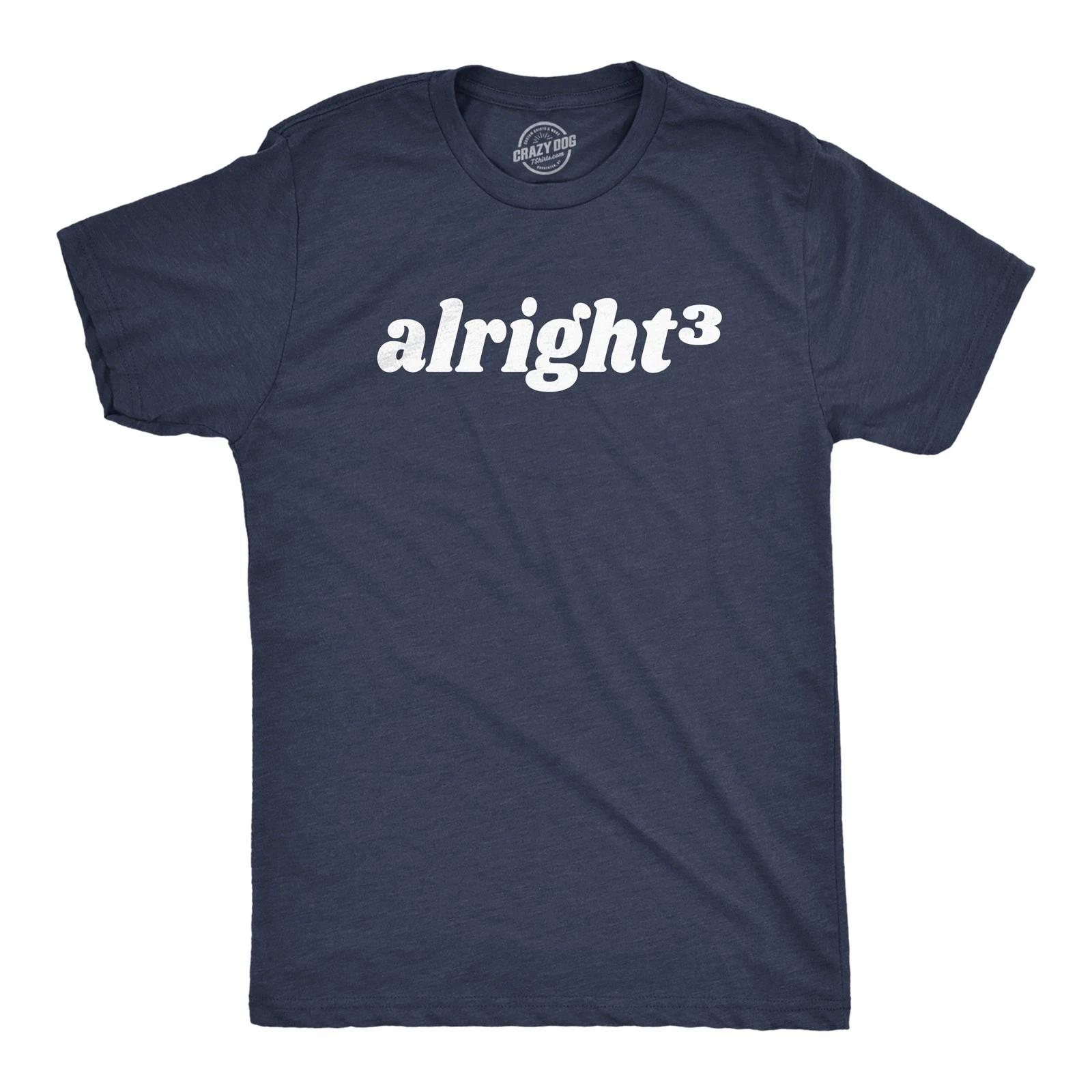 Mens Alright Cubed T Shirt Funny Nerdy Math Joke Tee for Guys XXXXL