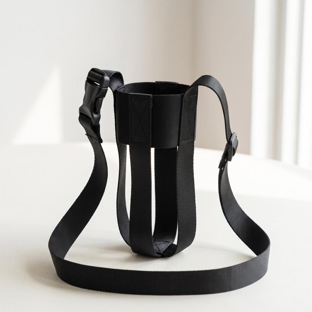 Crossbody Water Bottle Holder Sturdy with Strap for Hikers