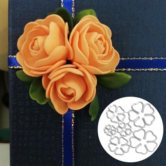 Die Cut Anti-deform Easy Use Carbon Steel Flower Petal Pattern DIY Template Mould for Scrapbook