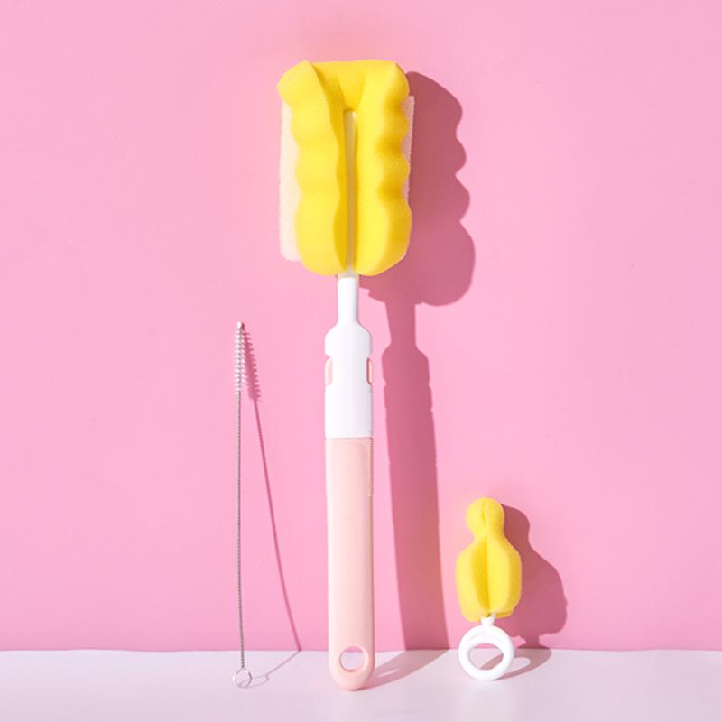 Baby Bottle & Straw Cleaning Brush Set | Nipple, Cup, and Sponge Brushes