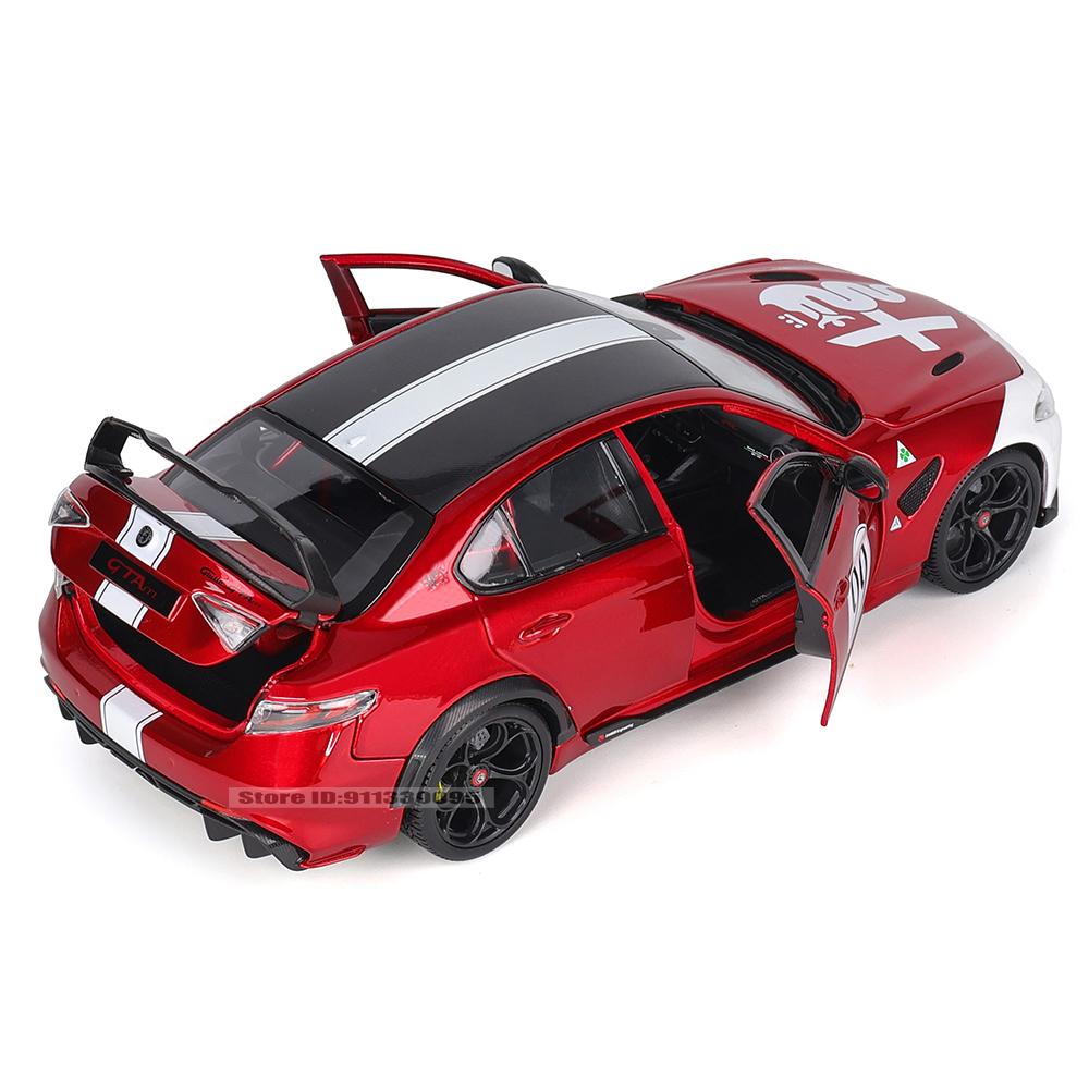 lctu5 Bburago 1:18 Alfa Romeo Giulia GTAm # Coche clásico de lujo de aleación 99, modelo de coche fundido a presión, colección de jugu