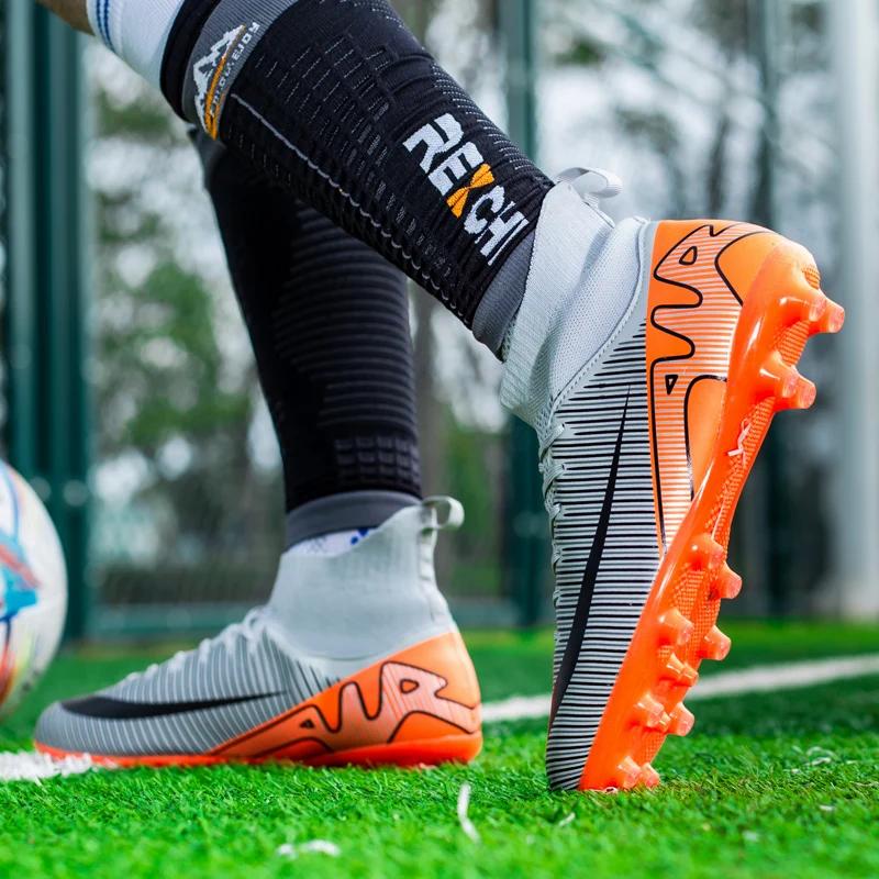 Men Soccer Shoes Original Professional TF/FG High Quality Society Non Slip Football Shoes Outdoor Sneaker Casual Football Boots