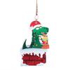 Christmas Decorations: Christmas Dinosaur Wooden Pendant, Christmas Tree Accessories