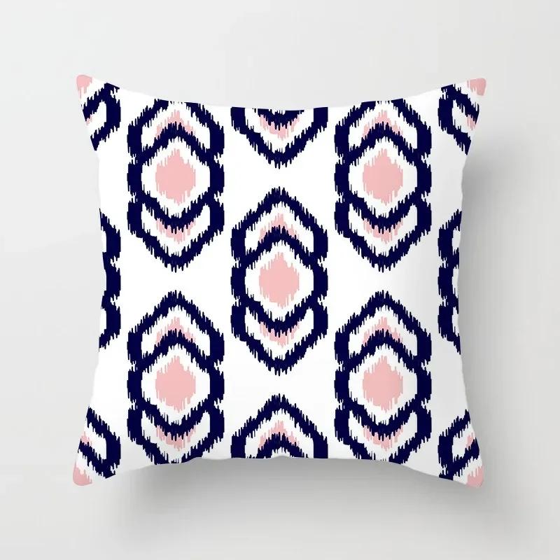 

Роскошный домашний декор Чехол для подушки, офисный диван Чехол для подушки, простой фейерверк, геометрический узор Чехол для подушки 66x66cm бордовый