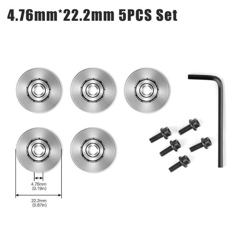Bit de router Ghid pentru rulmenți cu bile montat în partea de sus Freză Set chei pentru rulmenți Set de accesorii rulmenți 4,76 mm 6,35 mm 12,7 mm
