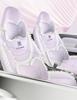 Wuling Bingo Car Seat Cushion - Four Seasons Breathable Cloth & Leather Patchwork