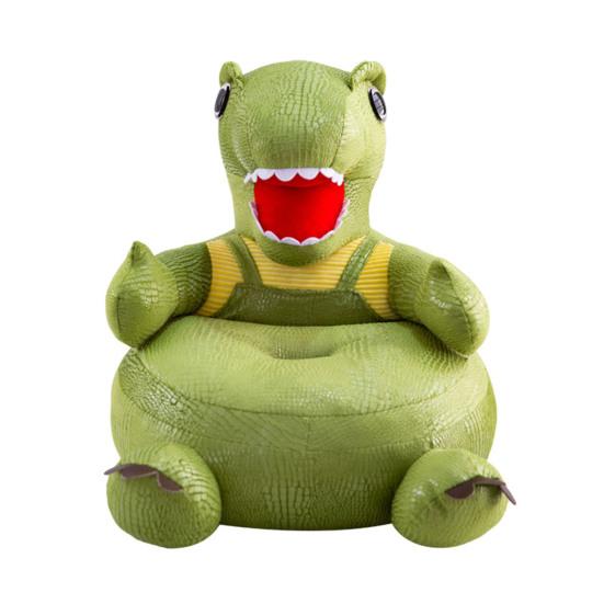 Kindersofa-Sitz, weicher Stoffbezug, abnehmbar und waschbar, Cartoon-Dinosaurier-Tier-Sofa-Plüsch-Stuhl-Schutzhülle