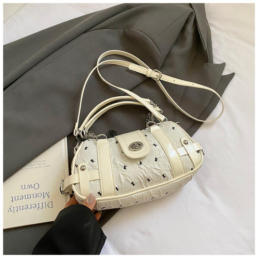 

Bow Armpit Bag Y2K Vintage Underarm Bag Trend Retro Shoulder Bag Streetwear белый