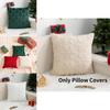 Cozy Christmas Holiday Pillow Cover Snowflake Christmas Tree Design For Home Dcor