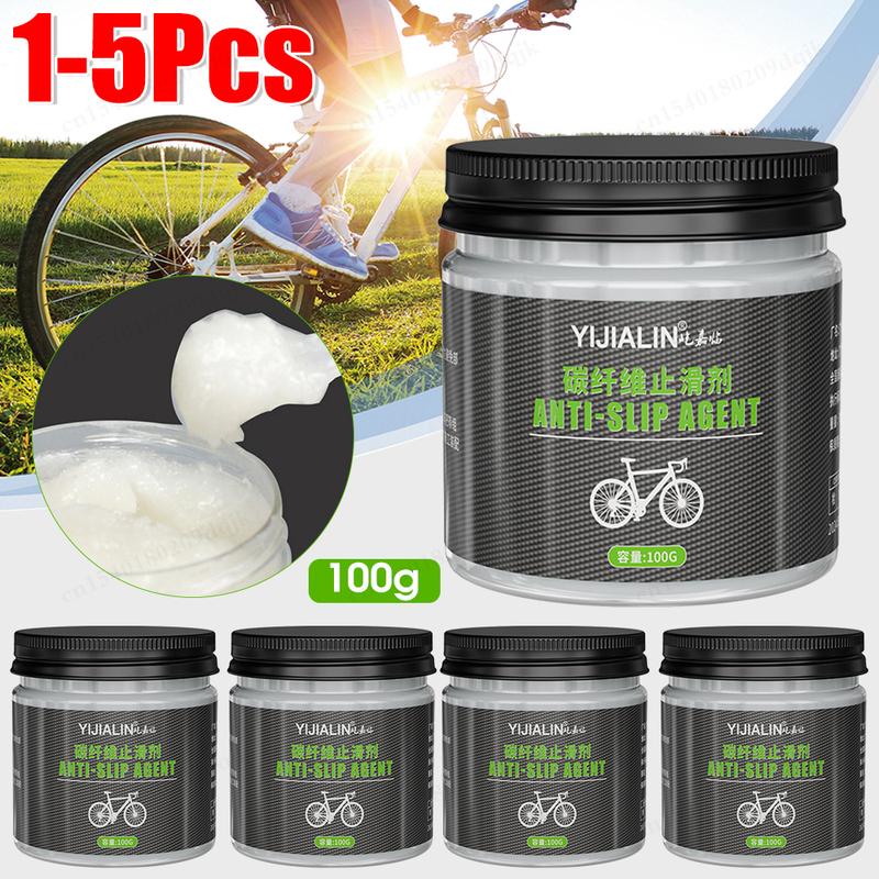1-5pcs Carbon Fiber Bicycle Lube 100g Carbon Fiber Anti Slip Paste Multifunctional Bicycle Carbon Grease Bicycle Assembly Grease