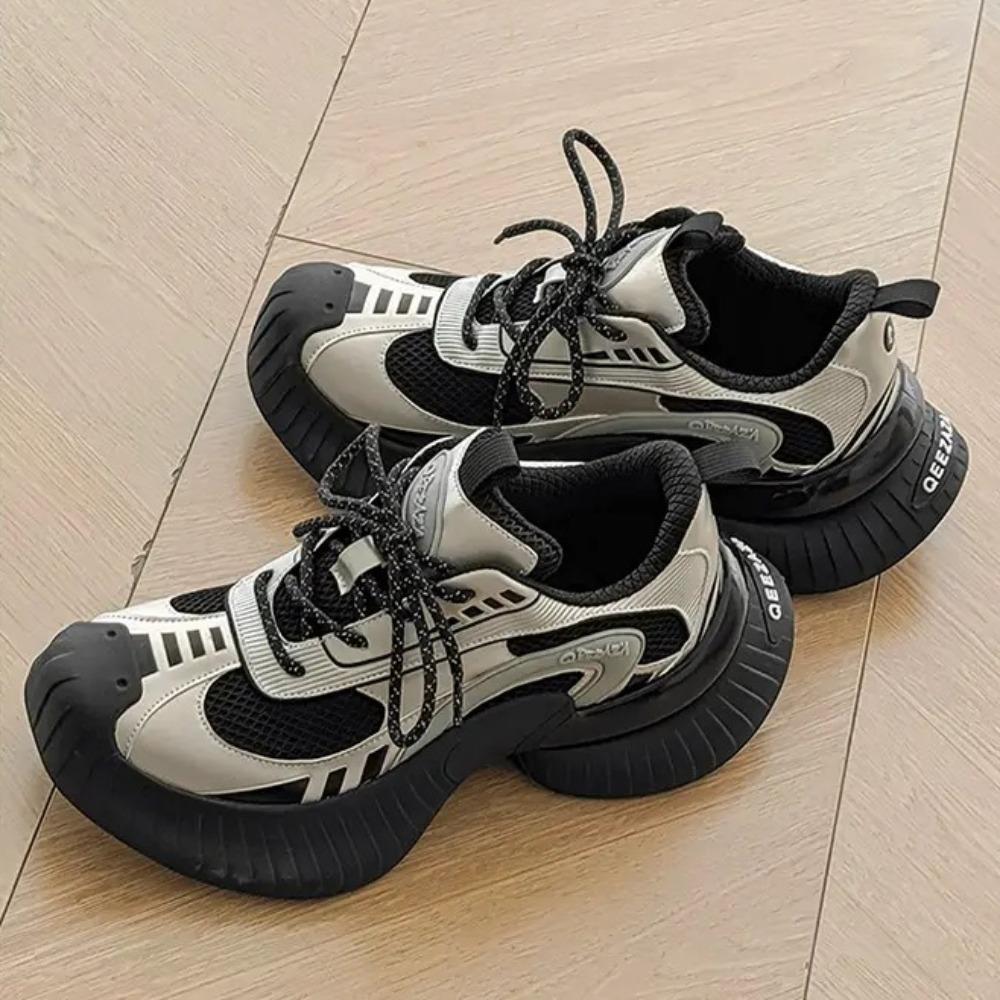 

Vintage dad shoes with thick soles for height increase, unisex style, new autumn and winter casual outdoor sports mesh shoes 44