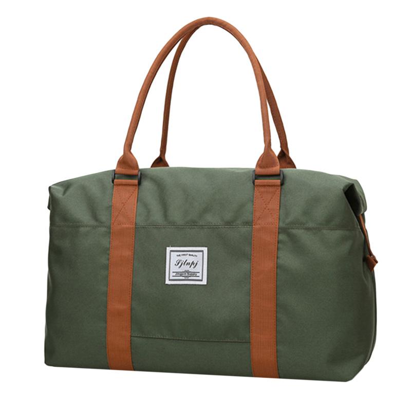 Fashion Large Travel Bag Women Cabin Tote Bags Handbag Oxford Cloth Canvas Waterproof Shoulder Bags Women Weekend Overnight Bag