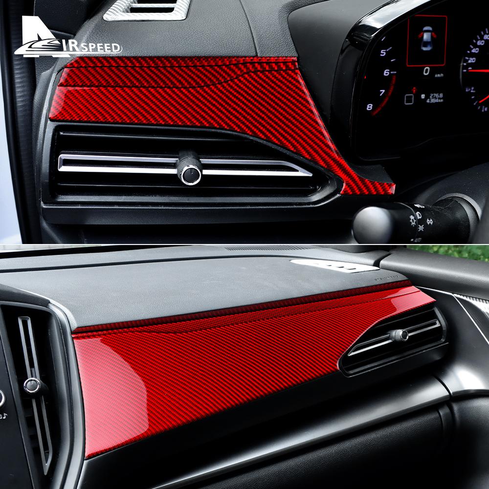 Real Soft Carbon Fiber Sticker For Subaru WRX/ WRX STI 2022 2023 2024 2025 Dashboard Panel Interior Trim Car Accessories