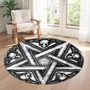 Magic Pentagram Round Floor Mat Perfect for Study Room Balcony Bedrooms Dormitory Antislip Round Carpet Decorate Offices Gift for Festivals