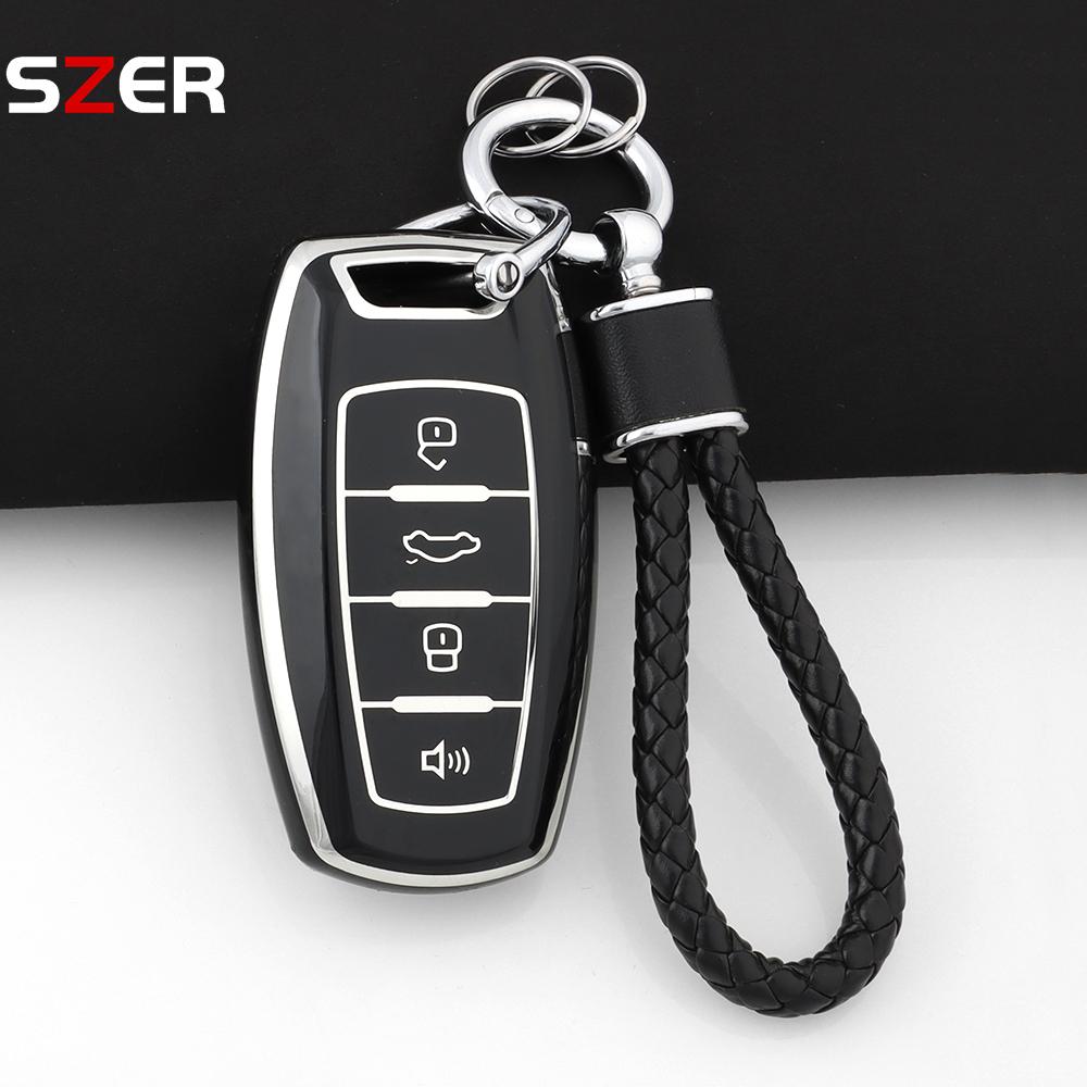 Fashion Tpu Car Key Case Cover For Great Wall Haval Jolion  H6 H7 H4 H9 F5 F7 F7X F7H H2S Gmw Dargo Protected Shell Keychain