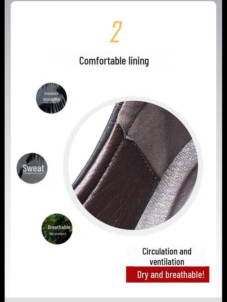 2022 Spring/Autumn Men's Handmade Casual Leather Shoes - Soft Leather, Soft Sole, Perfect for Middle-aged Dads