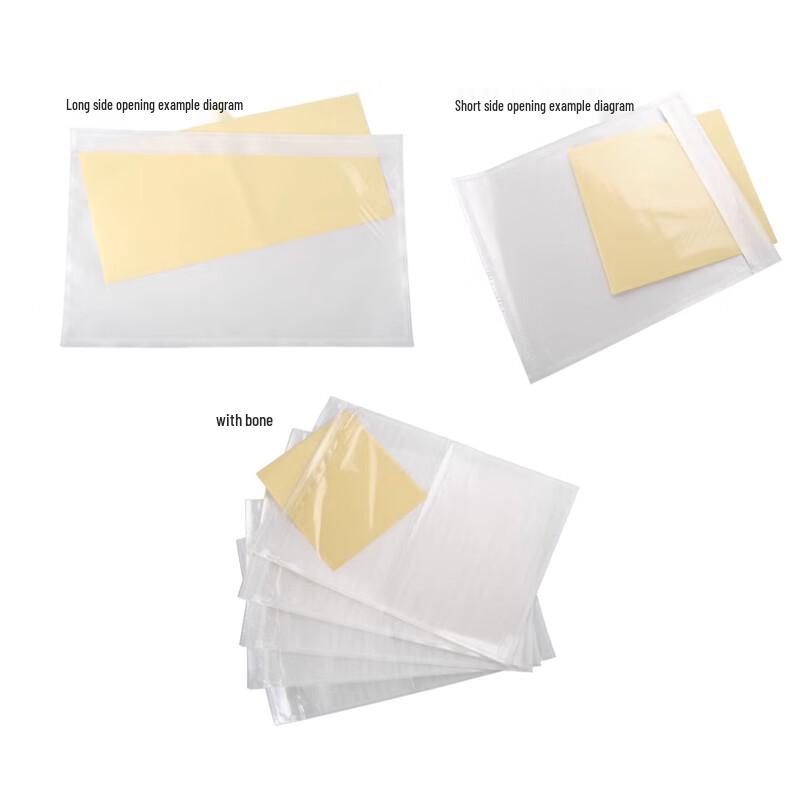 Adhesive Self-Sealing Transparent Packing Bags