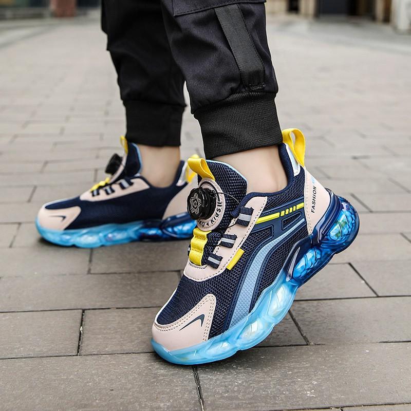 Zapatos para Niños Malla Transpirable Infantil Botón Giratorio Running Deportes