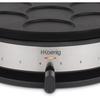 HKOENIG Crepe Maker - KREP56 - Removable Reversible Plate - 33 Cm Cooking Surface - 1500W - Black/Steel