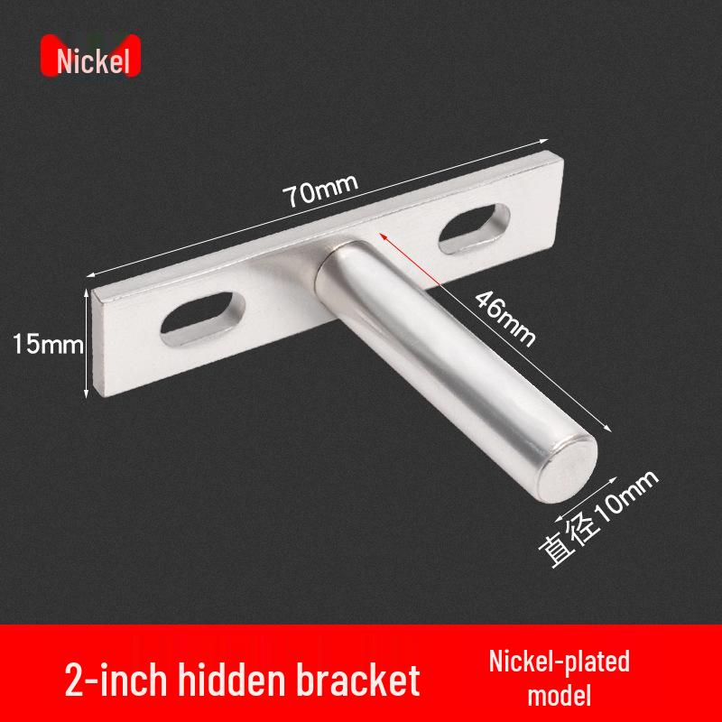 T-Shaped Hidden Shelf Brackets for Concealed Wood Board Support