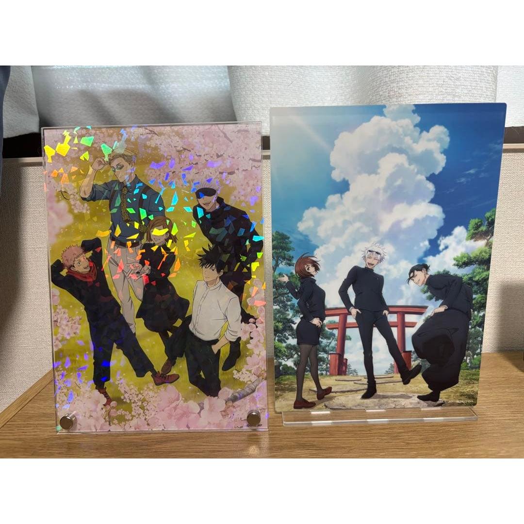Used Jujutsu Kaisen Sega Lucky Lottery Acrylic Board Panel Gojo Natsyu Kojo Nanami Fushiguro