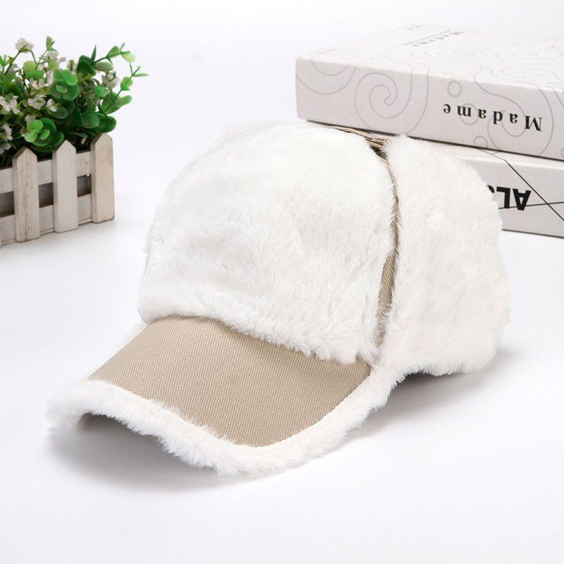 

Шапка мужская и женская зимняя бейсболка теплая утолщенная флисовая кепка для защиты ушей