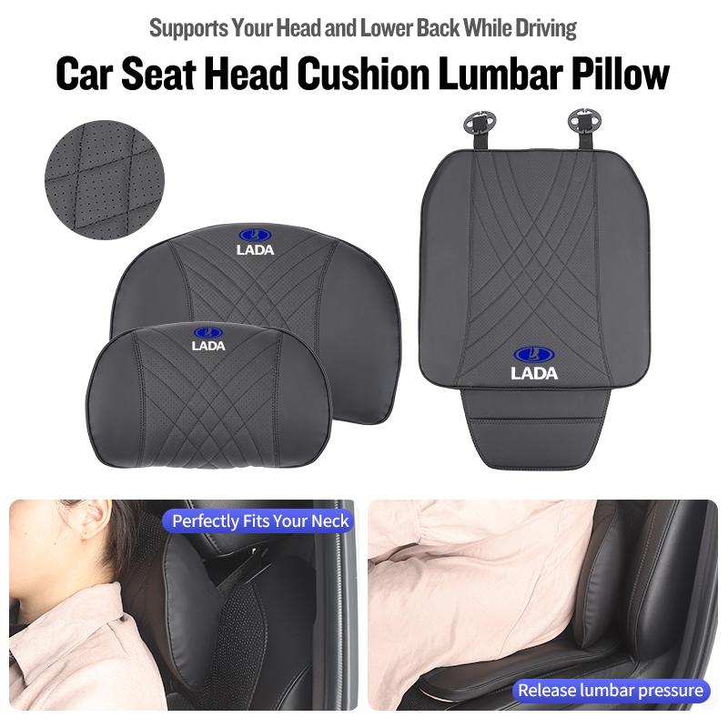 Car Seat Headrest Lumbar Support Neck Pillow Cushion Backrest For Lada Priora Sedan Sport Kalina Granta Vesta Niva Largus Vaz S