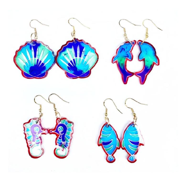 Resin Jewelry Molds,9 Pairs Earring Resin Molds for DIY Resin Jewelry,Pendant