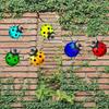 1pc, Metal Ladybug Colorful Garden Decoration Yard Crafts Living Room Kindergarten Decoration Insect Outdoor Crafts, Scene Decor,  Home Decor.