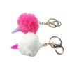 Adorable Ice Cream Cone Keychain Plush Pendant - Creative Cartoon Gift