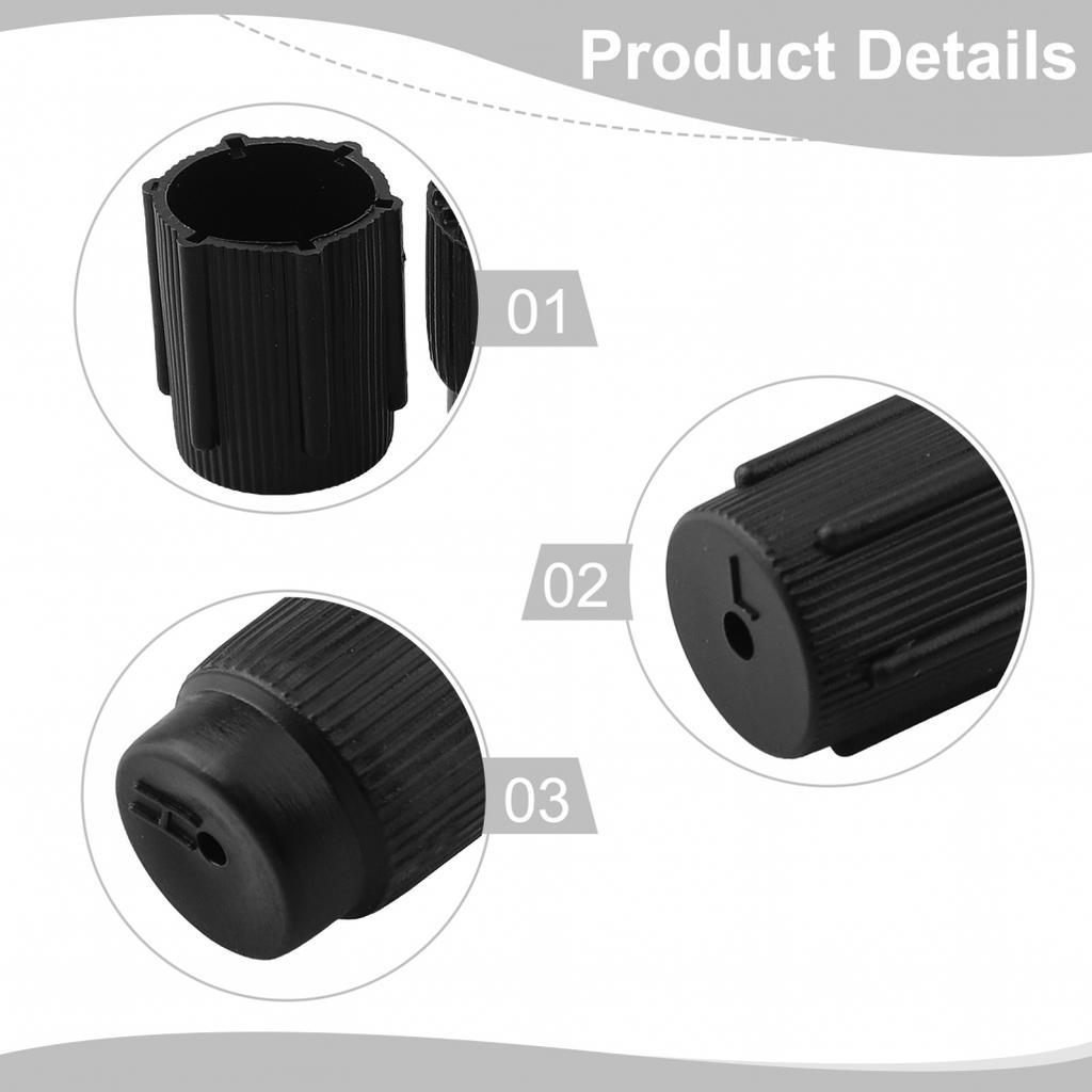 AC Valve Cap Kit Car AC Valve Cap Replacement Dust Covers Secure Fit