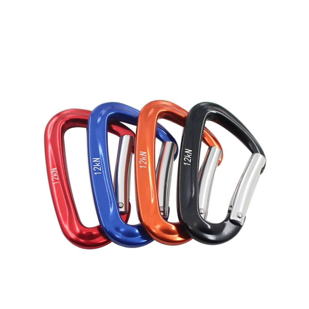 

12KN High Load-bearing 7075 Aerospace Aluminium Mountaineering Carabiners Automatic Locks D-type Safety Hooks Climbing Master Locks D-type Locks