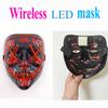 Multi Style Glowing LED Purge Mask Professional Wireless Luminous Party Mask Flashing Decorative Headgear Masker For Halloween