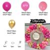 Pink Balloons Arch Garland Kit Chrome Gold Balloons Girls Birthday Wedding Party Anniversary Decorations Baby Shower Supplies