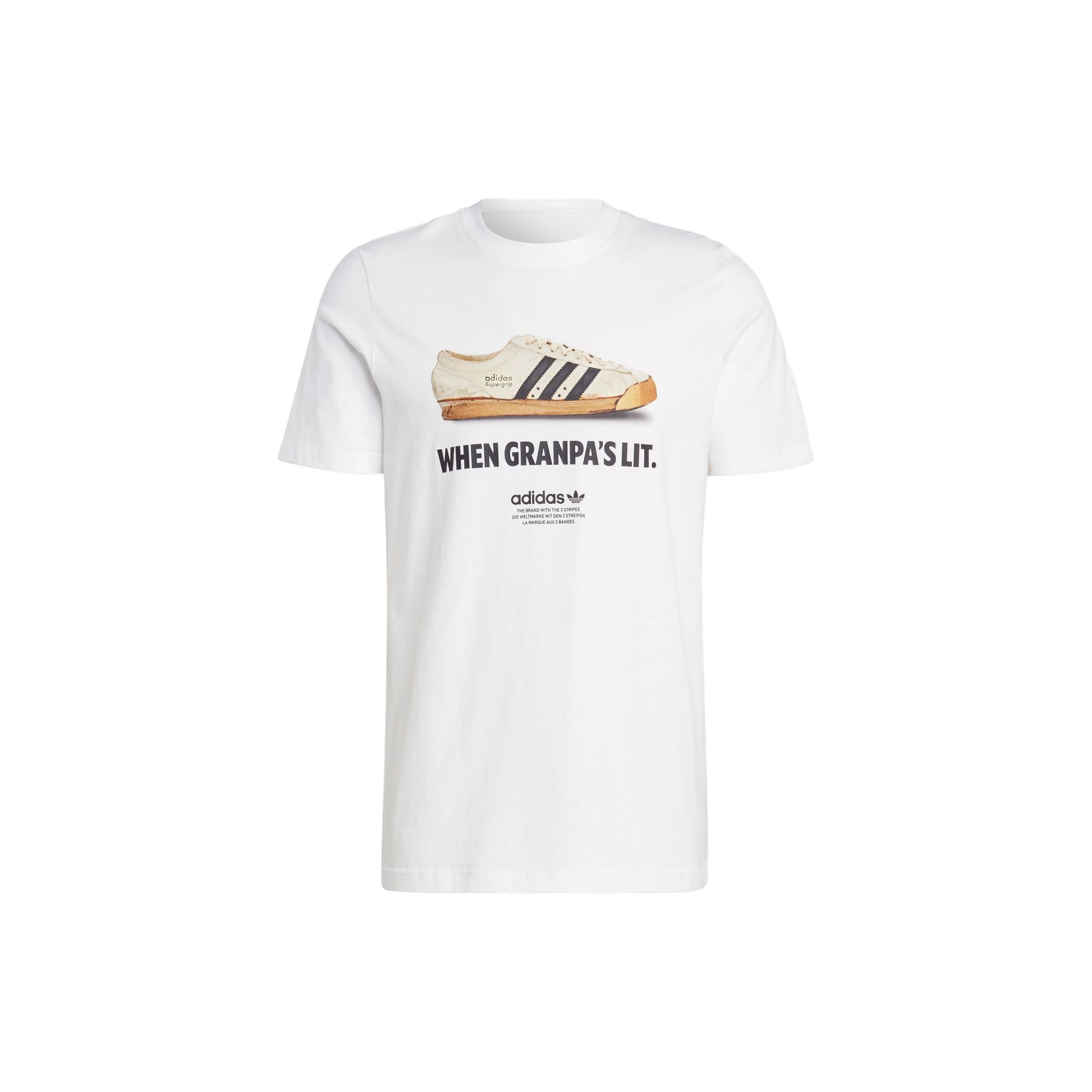 Adidas Originals Graphics New Age Regular Fit Short Sleeve T Shirt Men White IC8871 L