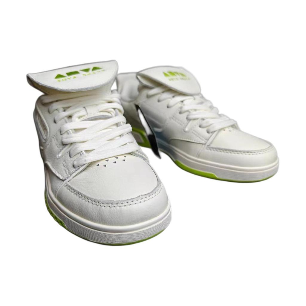 Anta Aoyu Shock Absorbing Wear Resistant Low Top Skate Shoes Unisex Skate Shoes White Yellow 112319119-1