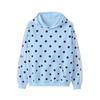 Women's Polka Dot Hoodie Casual Pullover Long Sleeve Sweatshirt
