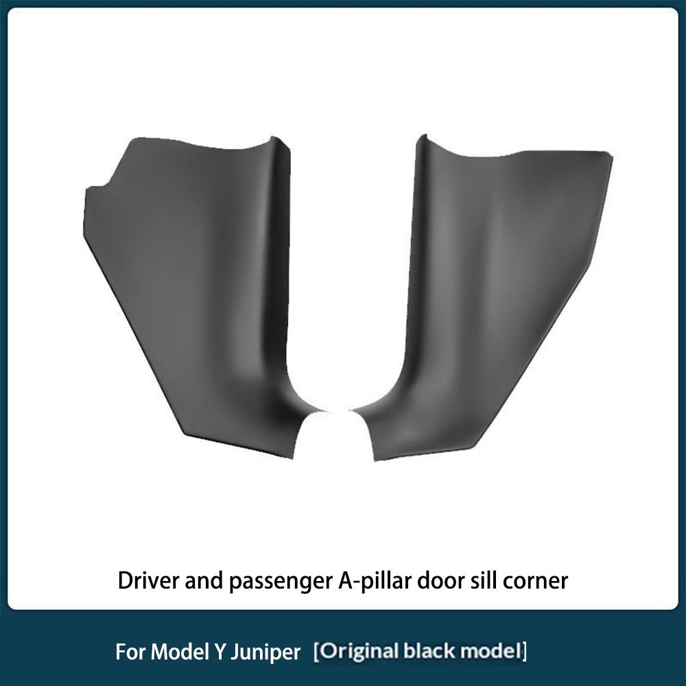 For Tesla Model Y Juniper Car Door Sill Protector Front Rear Door Sill Scuff Plate Guard Easy To Clean PP Material Accessories Interior Mirrors 6